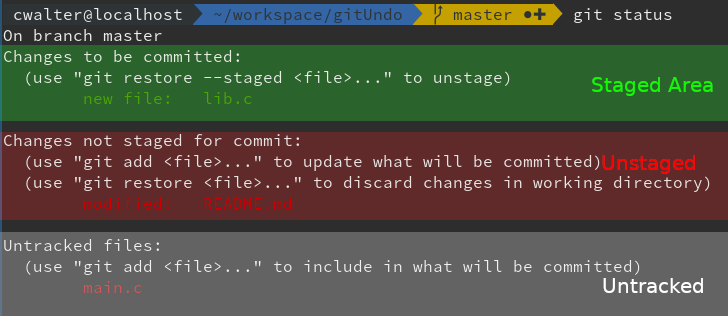 git delete new files