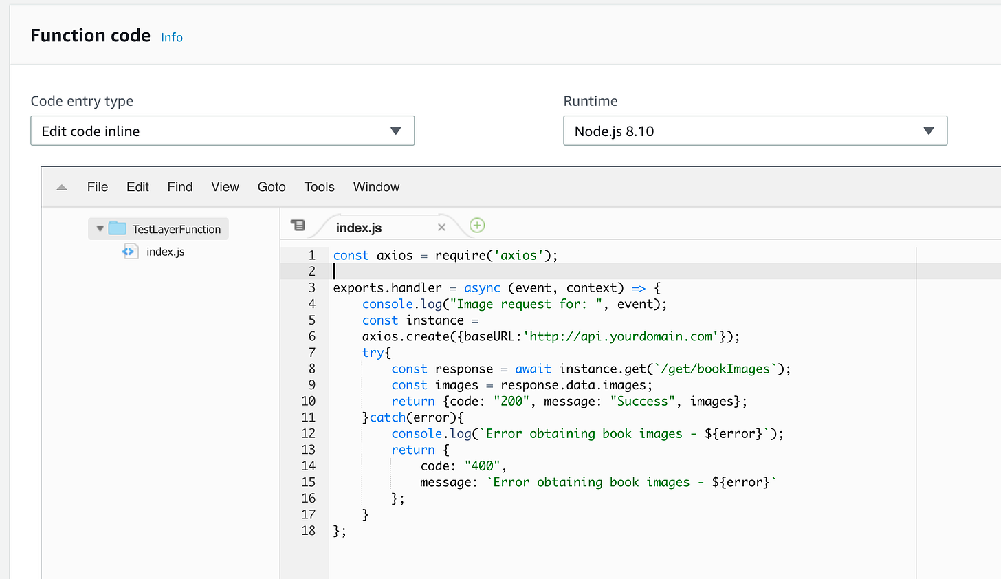 NodeJS Runtime Environment with AWS Lambda Layers by Anjan Biswas