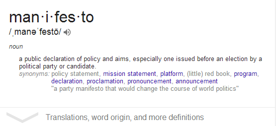 Wtf Is A Manifesto Nikki Johnson Medium