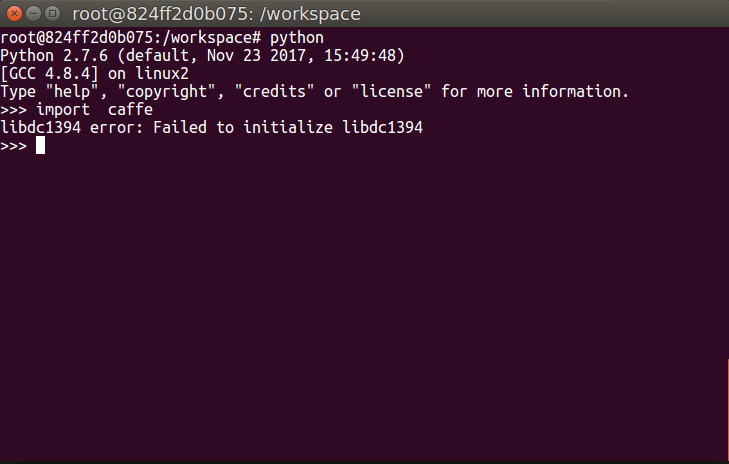 docker caffe