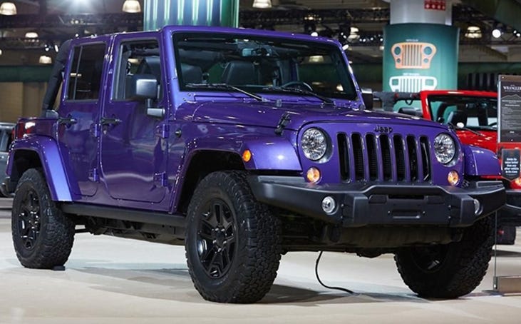 custom purple jeep wrangler