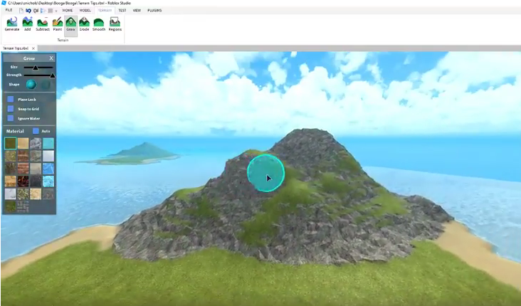 Tips For Building Beautiful Terrain By Sawyer Nichols Roblox Developer Medium - roblox islands test grass