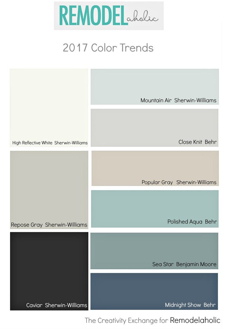 Our Top Color Palette Trends For Spring 2017 Boya Renkleri Renk Paletleri Renkler