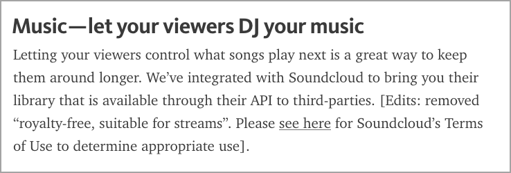 Lets Take A Minute To Talk About Music For Live Streaming - 