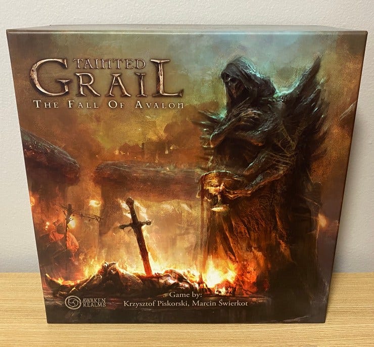 Tainted Grail The Fall of Avalon is the Gloomhaven and 7th Continent Killer! [Board Game Review]