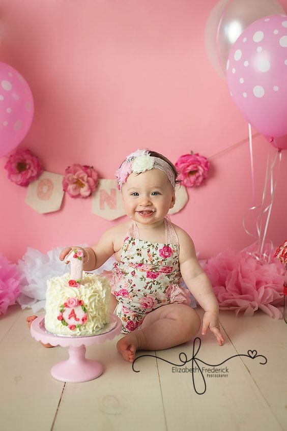 cake decoration for baby girl