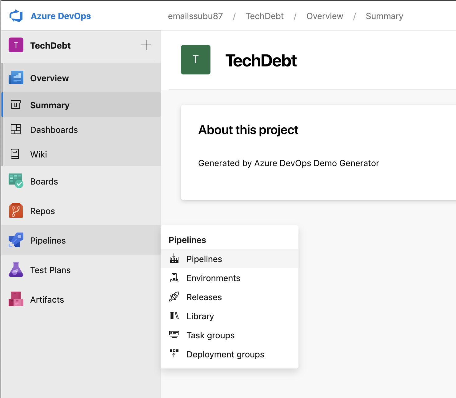 Starting the project