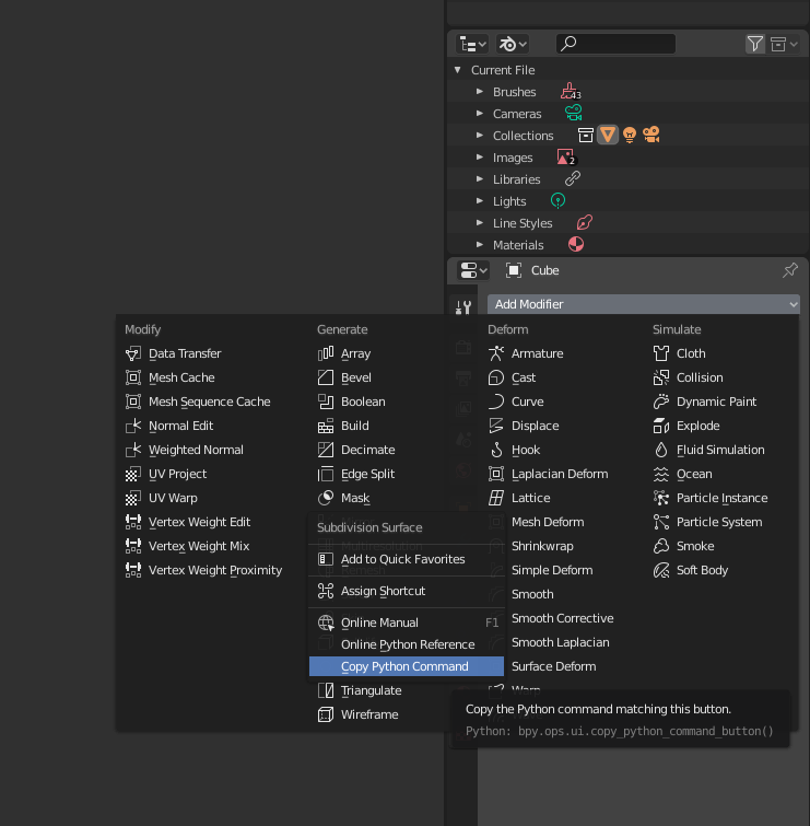 Setting up Blender 2.80 for Development with Python