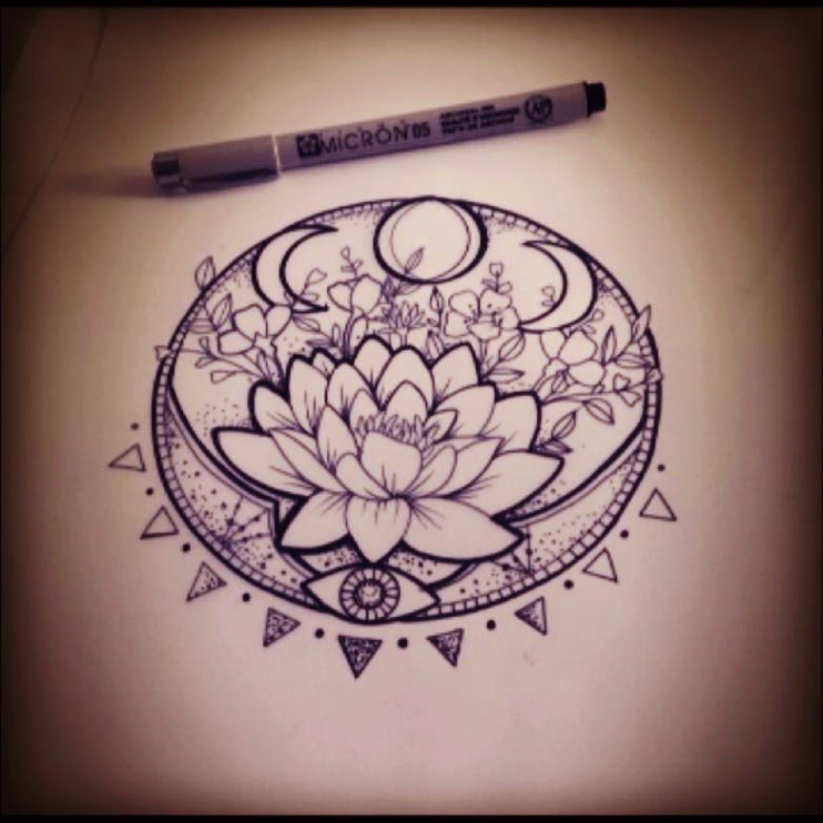 10 Features Of Lotus Crescent Moon Tattoo That Make