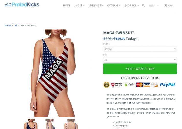 maga bathing suit