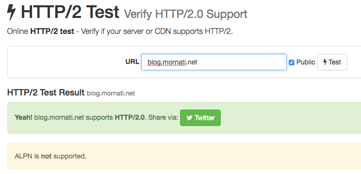 HTTP2 Some Basic tests to check if it is working on your website