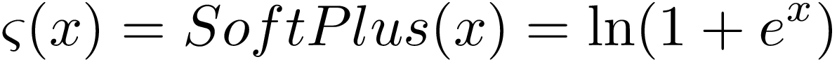 SoftPlus Activation Function