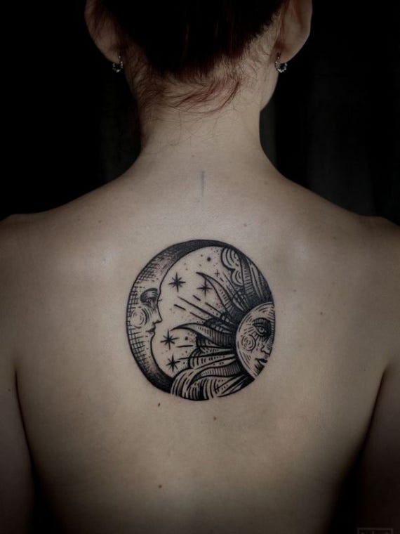 34+ Moon Phases Down Back Tattoo Gif
