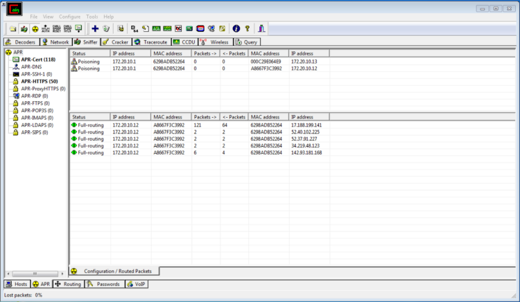 Address Resolution Protocol Poisoning And Detection Using Cain