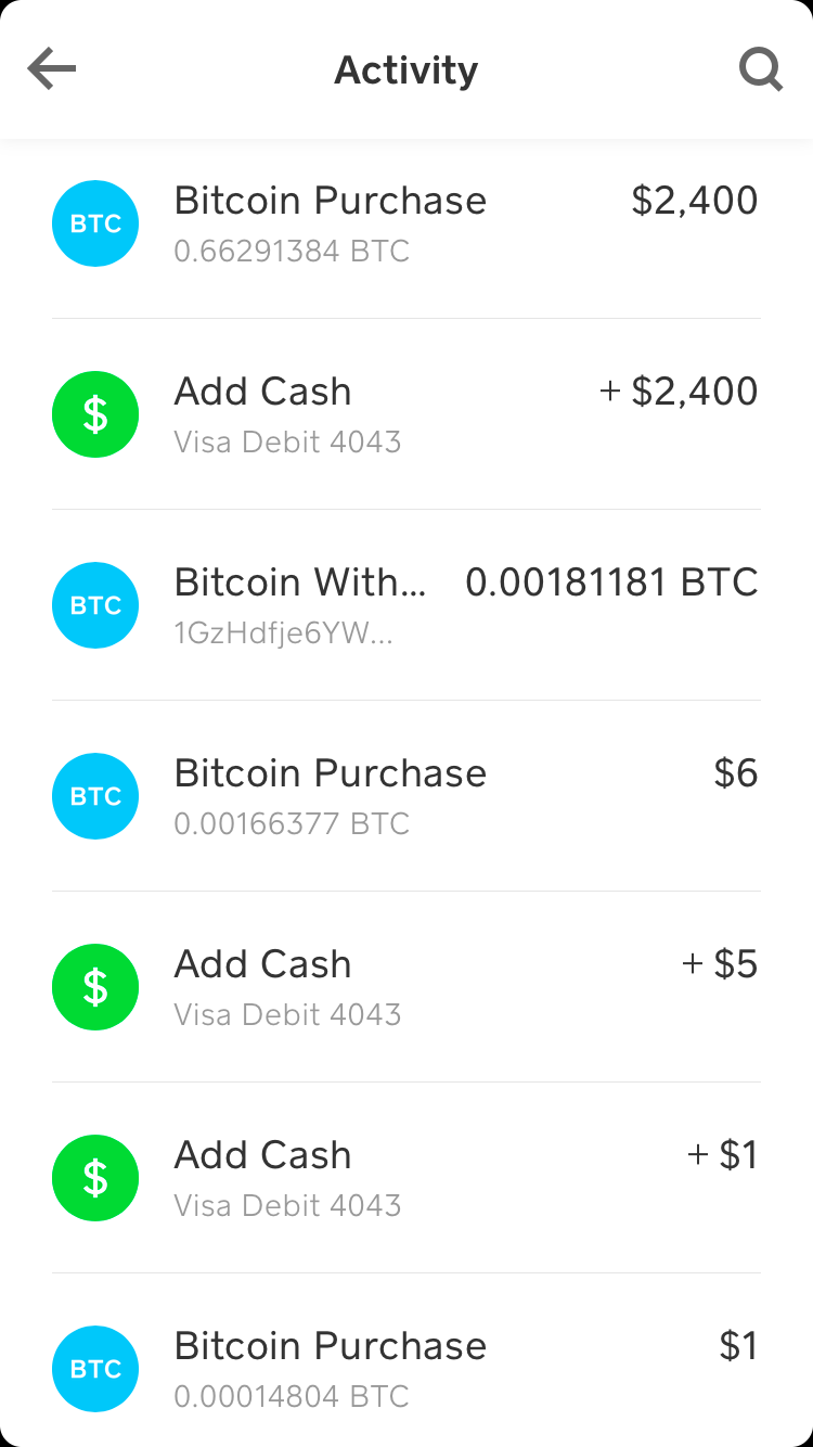 Square’s Cash App Allows Instant Purchasing and Withdrawing of Bitcoin to Private Wallet.
