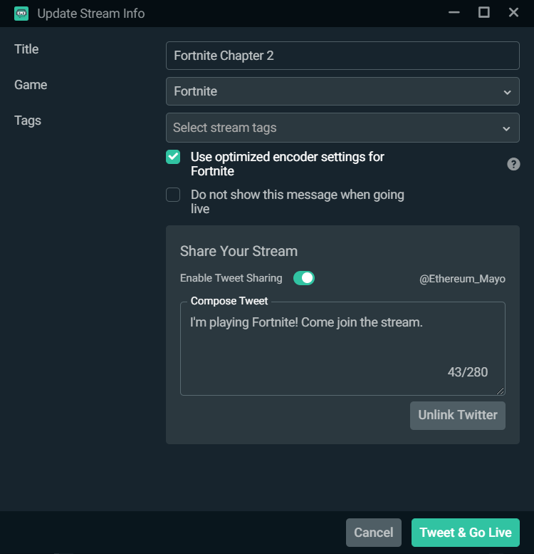 Automatically Tweet When You Go Live By Ethan May Streamlabs Blog