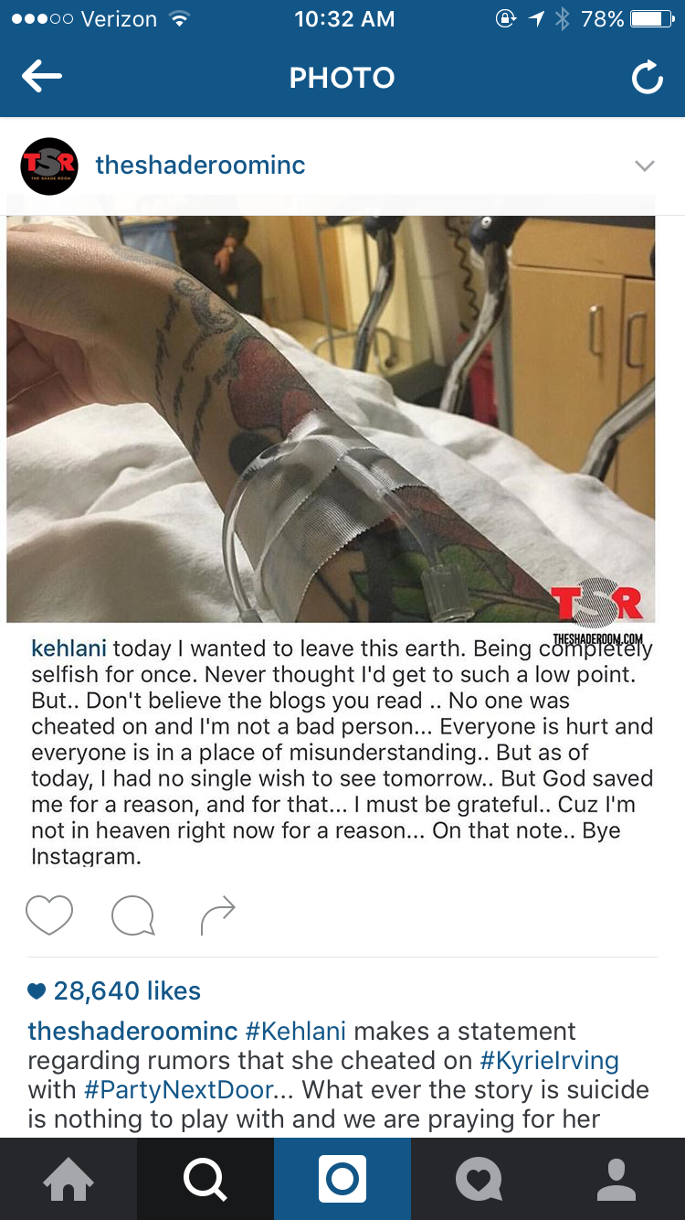 kehlani kyrie drama