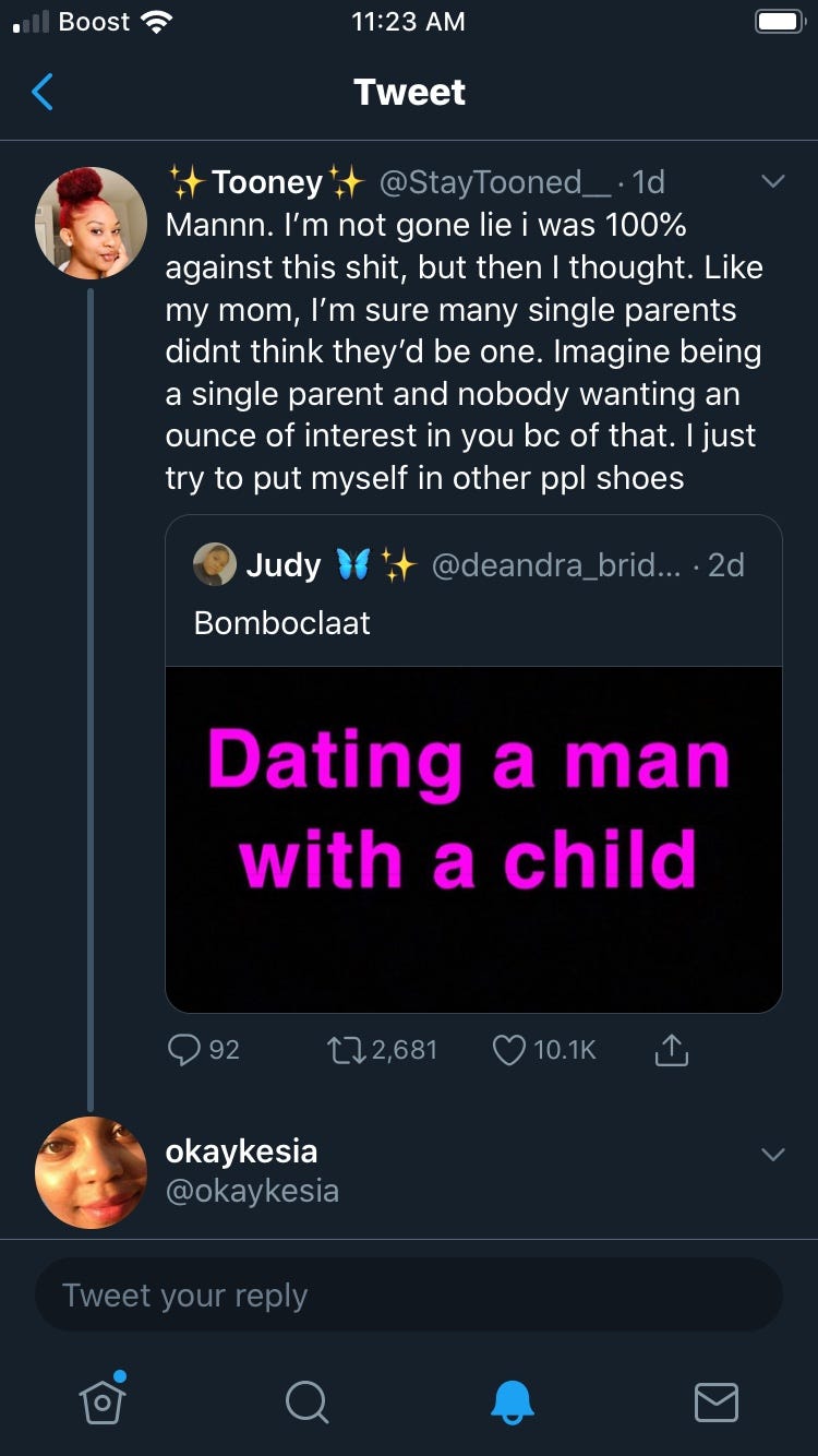 Do not date single moms