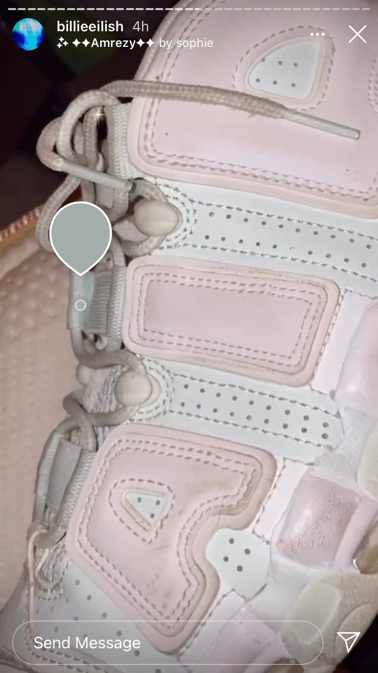billie eilish shoes air force 1