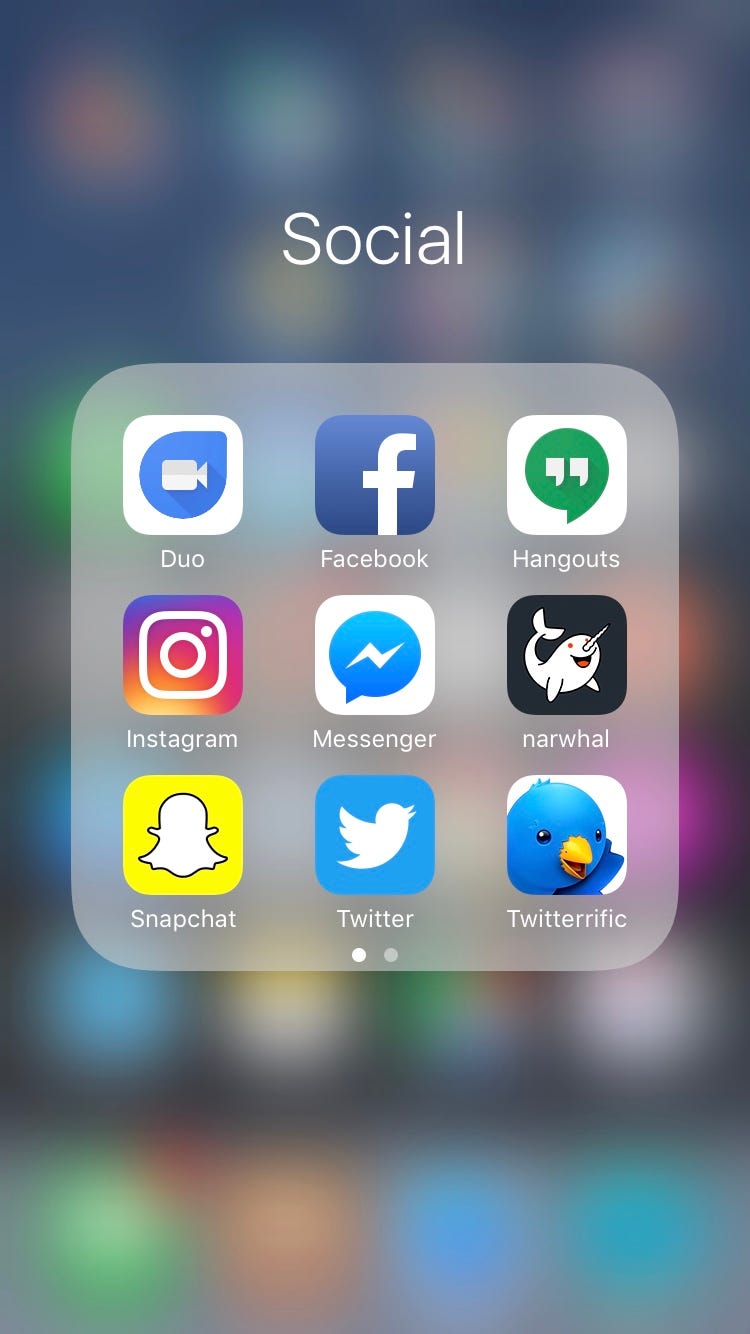 All my current home screen folders by chris mclean Medium