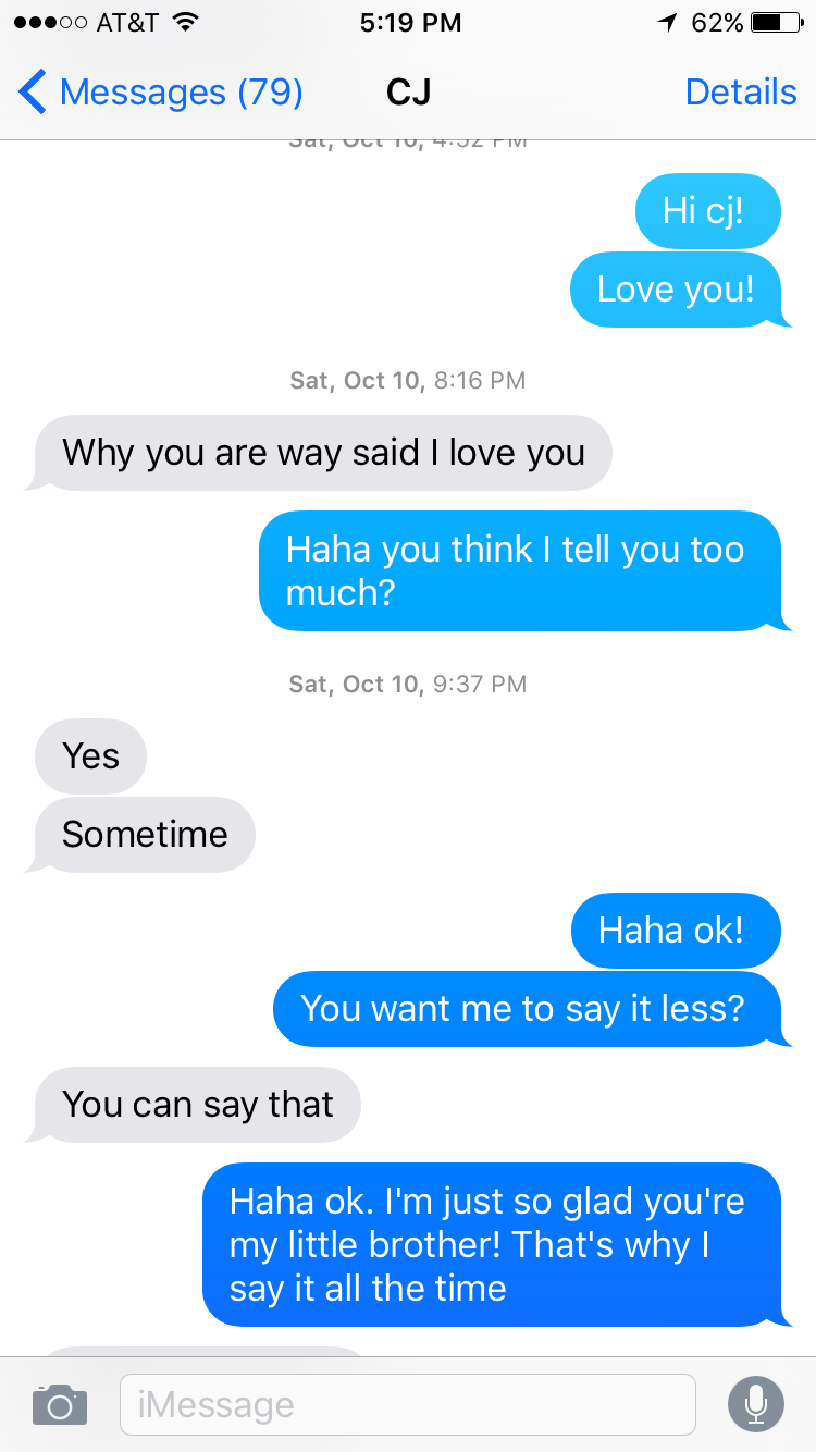 Texts From My Brother My Little Brother C J Has Always Been By Marah Lidey Medium Texts From My Brother My Little Brother C J Has Always Been By Marah Lidey Medium