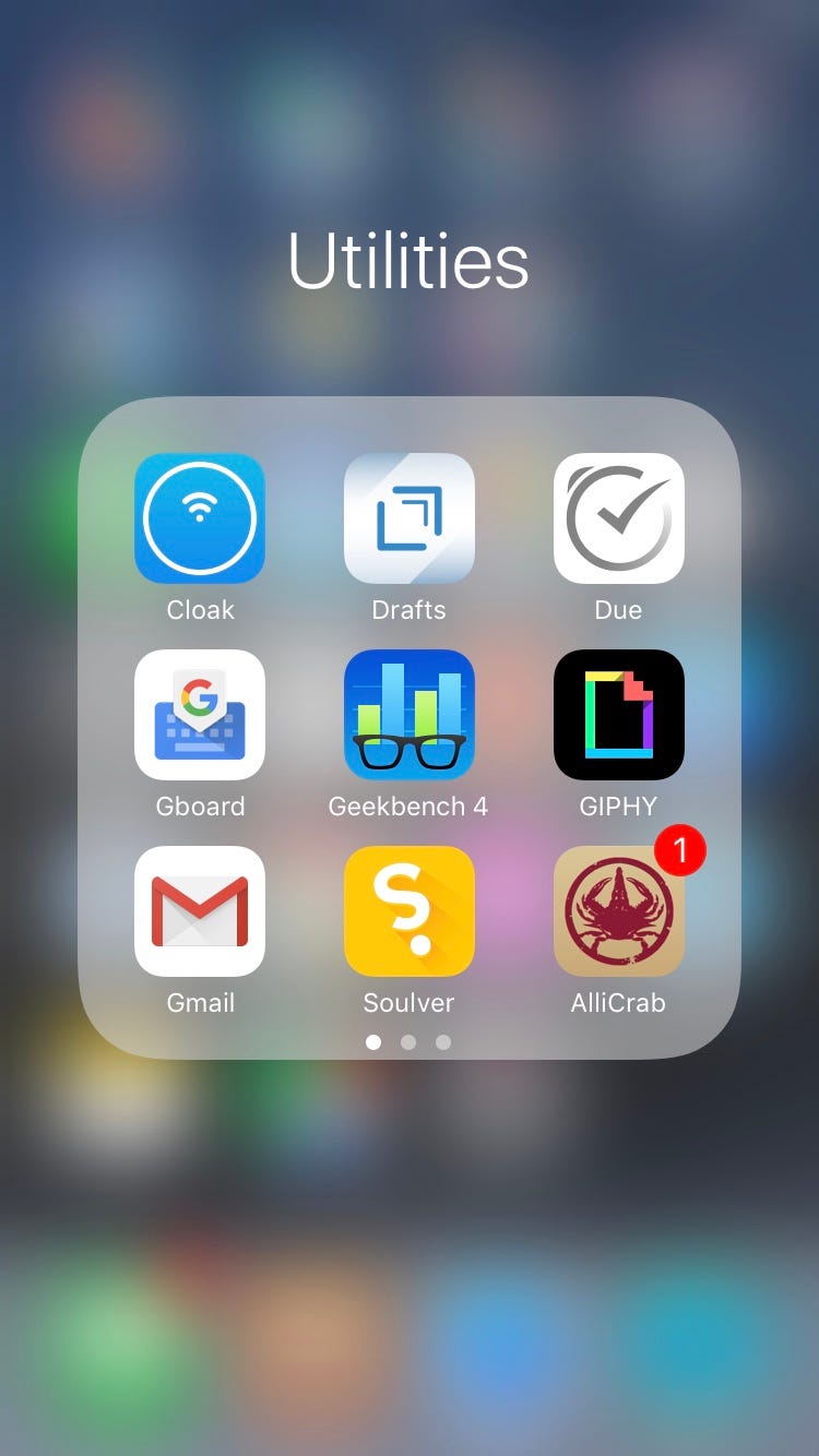 All my current home screen folders by chris mclean Medium
