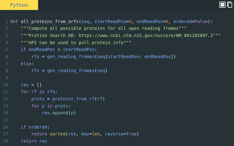 bioinformatics in python dna toolkit