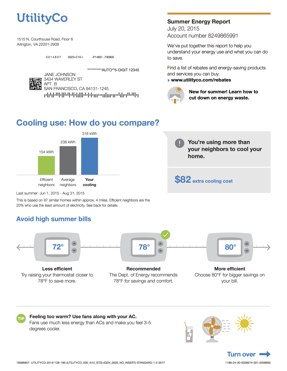 Opower’s energy report for consumers