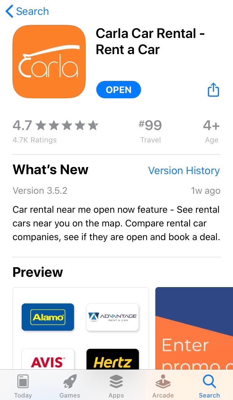 carla car rental