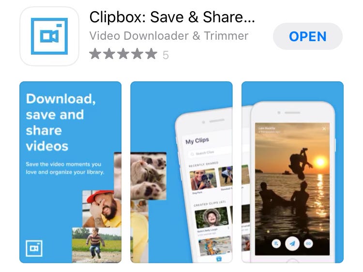 Download Social Media Videos With Clipbox Just Released For Iphone By Nate Roman Vlipsy