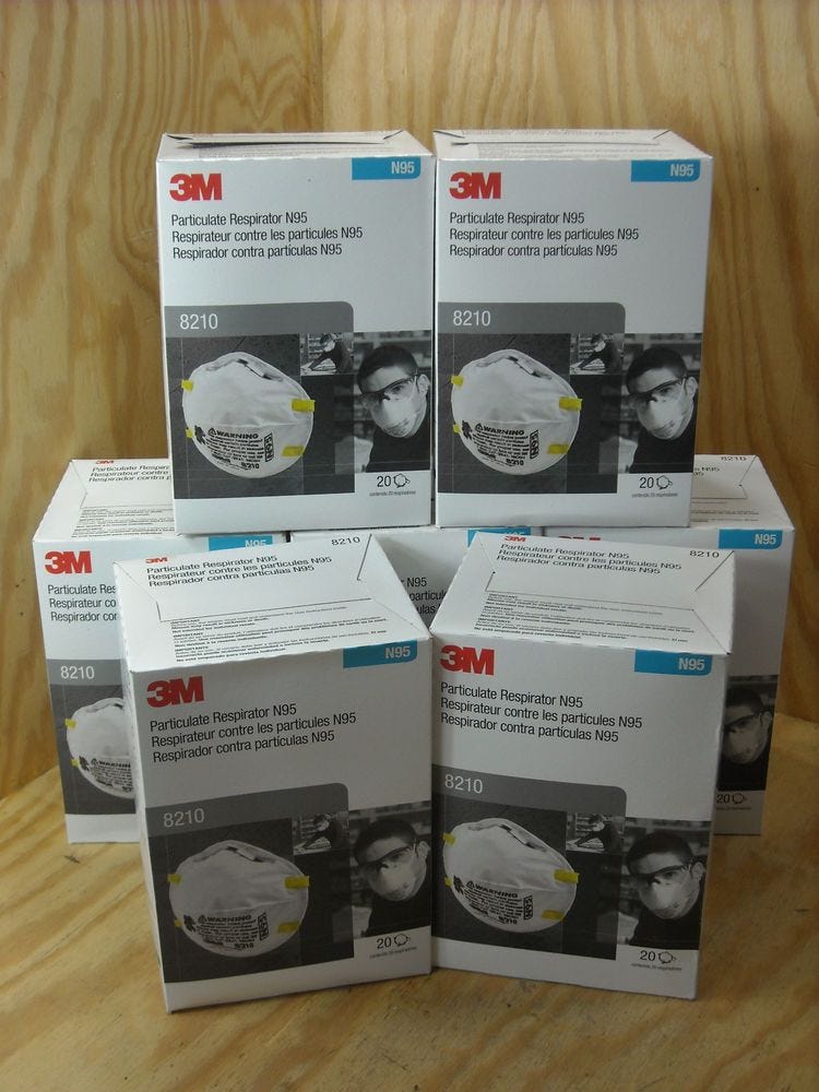 3m 8210 plus n95 particulate respirator mask box of 20 3m 8210 plus n95 particulate respirator mask box of 20