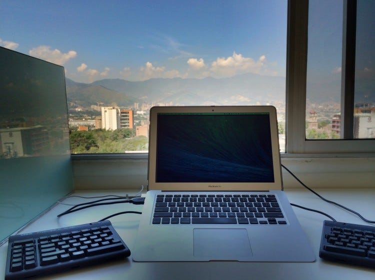 My Desk Faces This Blank Wall Because Yolo The Startup Medium