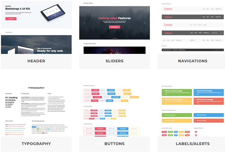 10 Best Free Ui Kits Made With Bootstrap 4 Theme Wagon