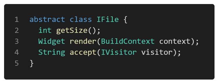 Flutter Design Patterns: 21 — Visitor | by Mangirdas Kazlauskas ...