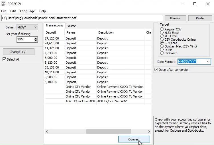 Pdf2csv Pdf2csv