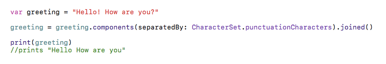 Using character sets in Swift. They aren’t particularly common, and ...