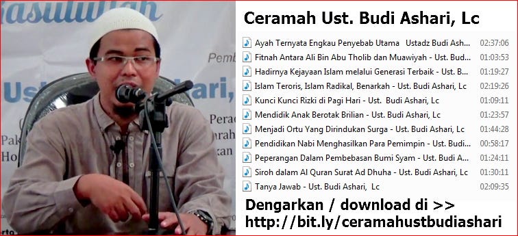 Download Ceramah Islam MP3 Pendidikan dan Peradaban Islam Ustadz Budi
