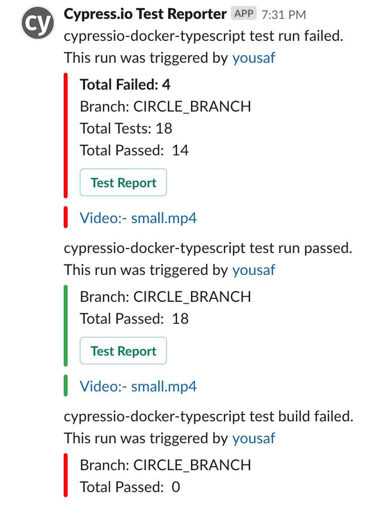 Slack Reporting for Cypress.io - YOU54F - Medium