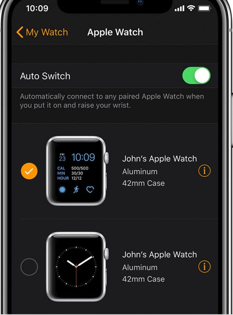 unpairing and repairing apple watch