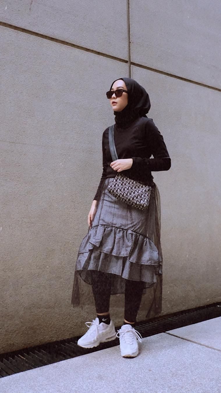 midi skirt untuk hijab