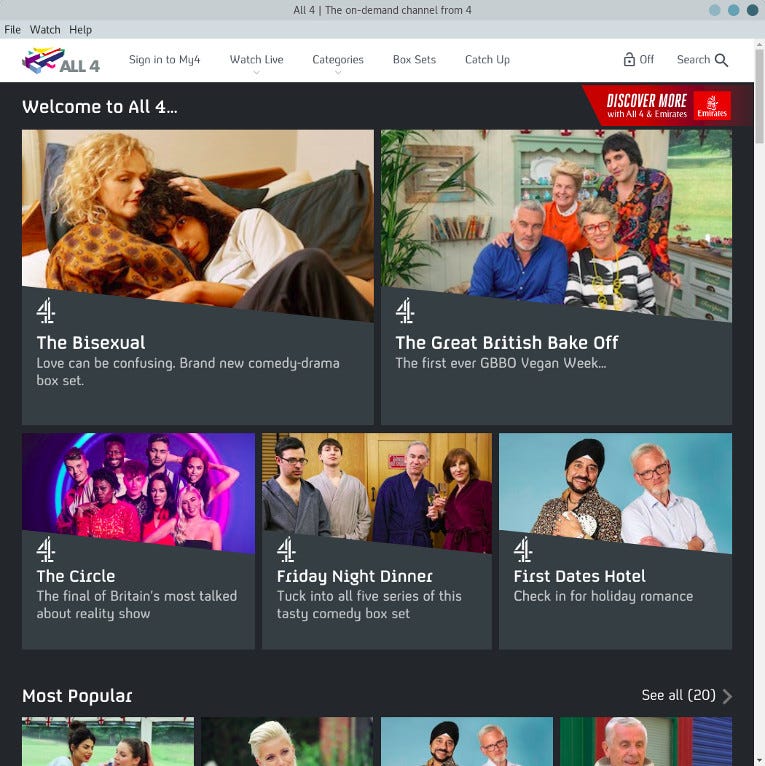 Watch Channel 4 (UK) Live and On Demand TV in Linux | by Free YourDesktop |  Medium