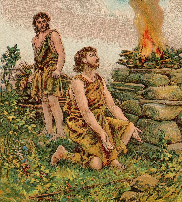 Adam dan Hawa Terbangun Wahyu kepada Adam  2 by Yacob 