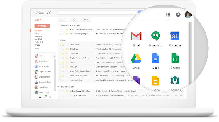 Google G Suite：集結電郵、時程規劃、檔案儲存等功能