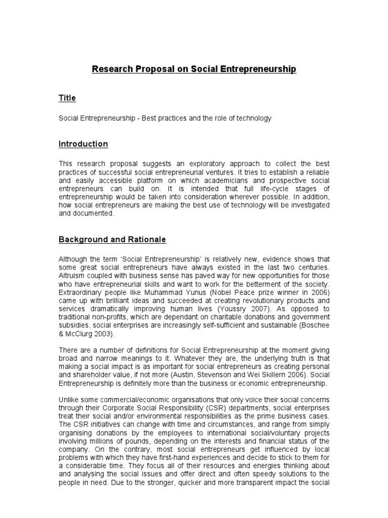 benefits of a dissertation proposal