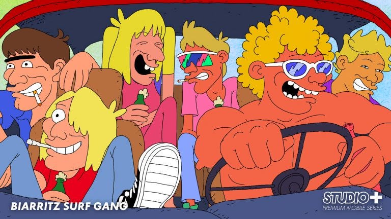Biarritz Surf Gang La Chouette Mini Serie De Studio By Laurent Surf Culture Medium
