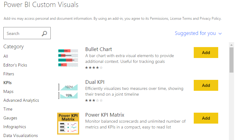 Bullet Chart Power Bi Example