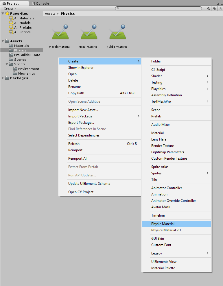 Rapid Unity Tutorials 1 Physics Materials By Jon Overgaard Sun Dog Studios Medium