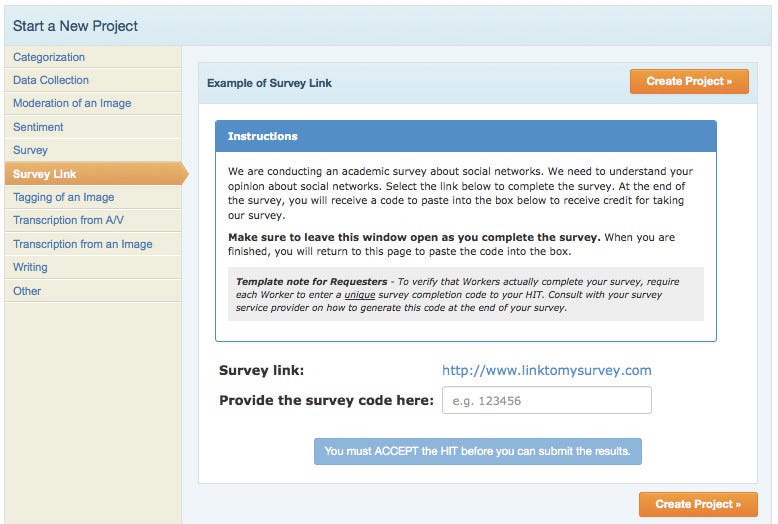 Integrating a Qualtrics Survey with Amazon Mechanical Turk
