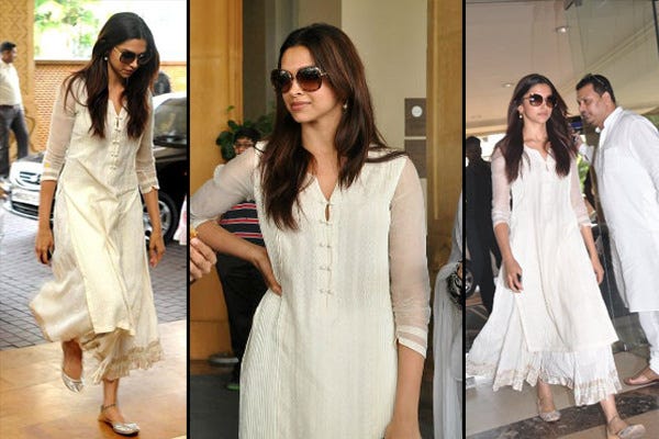 white simple salwar kameez