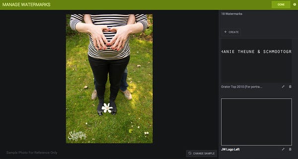can you batch watermark photos in smugmug
